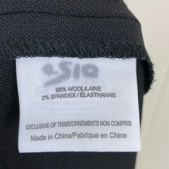 Tory Burch Wool Wide Leg Trousers Sz 6 - Picture 13 of 14